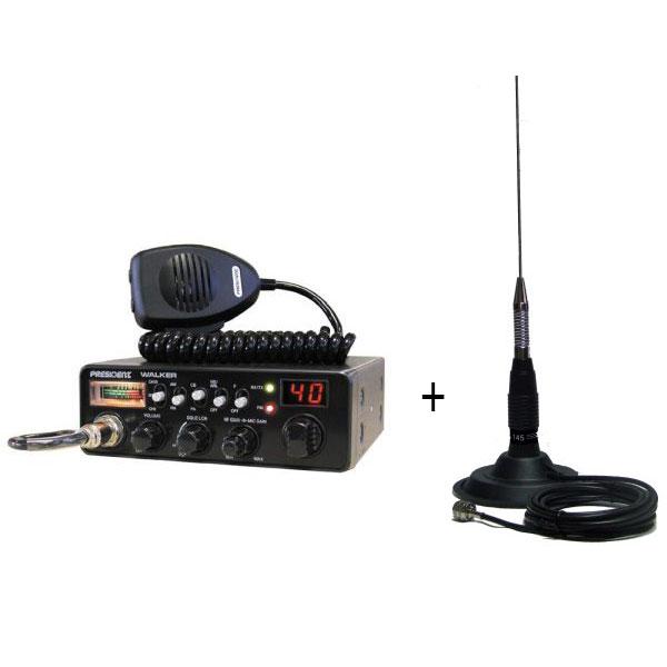 Statie radio President Walker + Antena PNI-ML145 cu magnet - Pret | Preturi Statie radio President Walker + Antena PNI-ML145 cu magnet