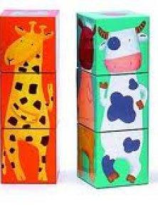 Cuburi animale colorate, Djeco - Pret | Preturi Cuburi animale colorate, Djeco