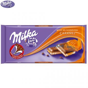 Ciocolata cu lapte Milka Caramel 100 gr - Pret | Preturi Ciocolata cu lapte Milka Caramel 100 gr