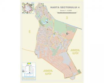 Harta Bucuresti Sector 4 - 100.5x132.3 [HP23L4] - Pret | Preturi Harta Bucuresti Sector 4 - 100.5x132.3 [HP23L4]