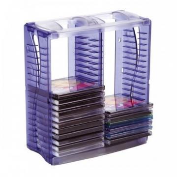 Suport vertical stocare 40 CD/DVD cu carcasa jewel, STEY - Pret | Preturi Suport vertical stocare 40 CD/DVD cu carcasa jewel, STEY