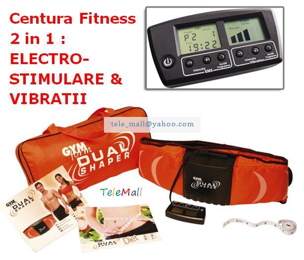 Centura fitness Gymform Dual Shaper - electrostimulare musculara si vibratii - Pret | Preturi Centura fitness Gymform Dual Shaper - electrostimulare musculara si vibratii