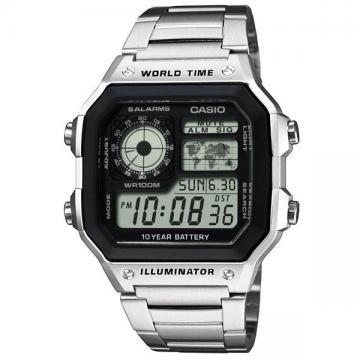 Ceas Casio Digital Unisex AE-1200WHD-1AV - Pret | Preturi Ceas Casio Digital Unisex AE-1200WHD-1AV