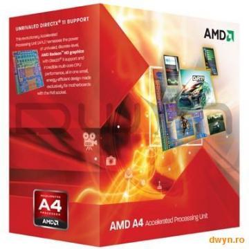 AMD A4 X2 3400 (2.7GHz,1MB,65W,FM1) box; GPU: Radeon TM HD 6410 - Pret | Preturi AMD A4 X2 3400 (2.7GHz,1MB,65W,FM1) box; GPU: Radeon TM HD 6410