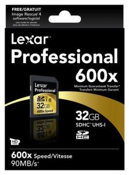 Card memorie Lexar SDHC Profesional 600x 32GB - Pret | Preturi Card memorie Lexar SDHC Profesional 600x 32GB
