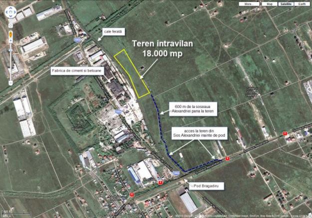 Bragadiru, teren intravilan industrial 18000 mp - Pret | Preturi Bragadiru, teren intravilan industrial 18000 mp