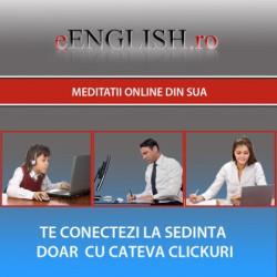 MEDITATII ONLINE LA LIMBA ENGLEZA CU INSTRUCTORI DIN SUA PE www.eENGLISH.ro - Pret | Preturi MEDITATII ONLINE LA LIMBA ENGLEZA CU INSTRUCTORI DIN SUA PE www.eENGLISH.ro