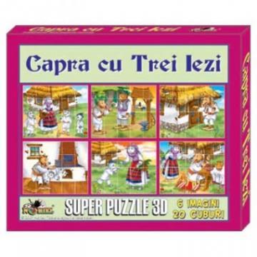 Noriel Cub 3D Capra cu 3 iezi - Pret | Preturi Noriel Cub 3D Capra cu 3 iezi