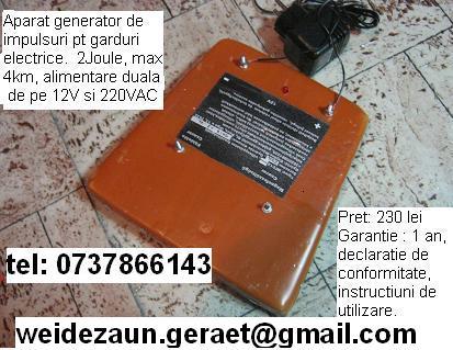 Aparat gard electric MFE12, generator impulsuri gard electric 230 lei - Pret | Preturi Aparat gard electric MFE12, generator impulsuri gard electric 230 lei