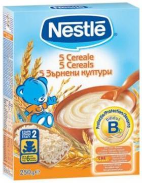 Cereale Nestle 5 Cereale, 250g, +6 luni - Pret | Preturi Cereale Nestle 5 Cereale, 250g, +6 luni