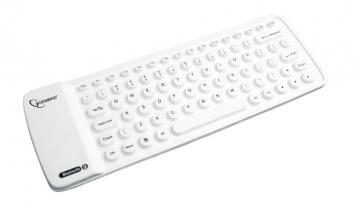 Mini Tastatura Gembird Bluetooth KB-BTF1-W-US Flexibila WHITE, compatibila cu dispozitive mobile (tableta PC, smartphone - Pret | Preturi Mini Tastatura Gembird Bluetooth KB-BTF1-W-US Flexibila WHITE, compatibila cu dispozitive mobile (tableta PC, smartphone