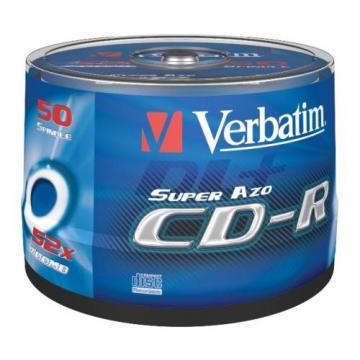 VERBATIM CD-R 48x 700MB wide printable spindle 50 buc - Pret | Preturi VERBATIM CD-R 48x 700MB wide printable spindle 50 buc