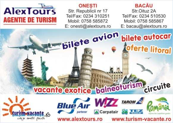 Bilete de Avion Onesti | Agentie de Turism Onesti - Pret | Preturi Bilete de Avion Onesti | Agentie de Turism Onesti