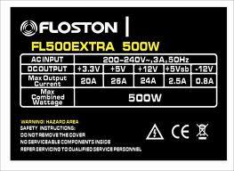 Sursa alimentare Floston 500W PFC 75+ FL500 EXTRA - Pret | Preturi Sursa alimentare Floston 500W PFC 75+ FL500 EXTRA