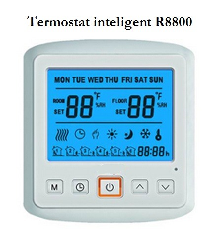 Termostat inteligent pentru incalzire de pardoseala R8800 - Pret | Preturi Termostat inteligent pentru incalzire de pardoseala R8800