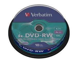 VERBATIM DVD-RW 4x 4.7GB - Pret | Preturi VERBATIM DVD-RW 4x 4.7GB