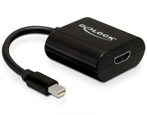 Adaptor mini Displayport - HDMI, negru, Delock 65099 - Pret | Preturi Adaptor mini Displayport - HDMI, negru, Delock 65099