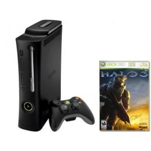 Consola XBOX 360 Elite (HDD 120GB, controller wireless, casti) + joc Halo 3 - Pret | Preturi Consola XBOX 360 Elite (HDD 120GB, controller wireless, casti) + joc Halo 3