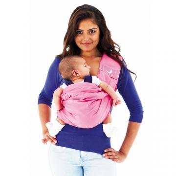 theBabaSling - Marsupiu Sling Bebe Geranium Pink - Pret | Preturi theBabaSling - Marsupiu Sling Bebe Geranium Pink