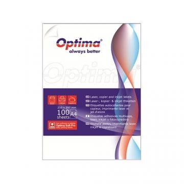 Etichete albe autoadezive 14/A4, 99,1 x 38,1 mm, 100 coli/top, Optima - colturi rotunjite - Pret | Preturi Etichete albe autoadezive 14/A4, 99,1 x 38,1 mm, 100 coli/top, Optima - colturi rotunjite