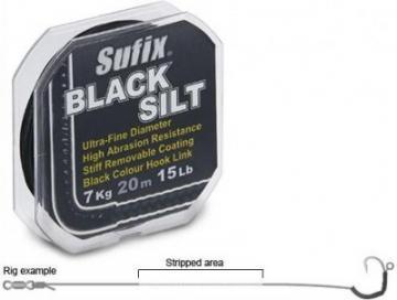 Fir textil Sufix Black Silt pentru monturi/ 15 lbs/ 20 metri/ Black - Pret | Preturi Fir textil Sufix Black Silt pentru monturi/ 15 lbs/ 20 metri/ Black