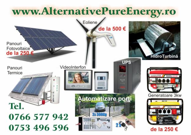 Eoliene, Panouri Fotovoltaice, HidroTurbine - Pret | Preturi Eoliene, Panouri Fotovoltaice, HidroTurbine