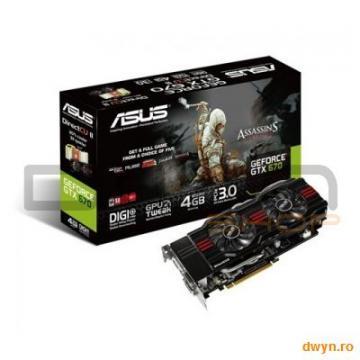 ASUS NVIDIA GTX670-DC2G-4GD5, 2048MB GDDR5, 256 bit, Core Clk: 915, 6008, PCI-E, PhysX, FAN, HDMI, d - Pret | Preturi ASUS NVIDIA GTX670-DC2G-4GD5, 2048MB GDDR5, 256 bit, Core Clk: 915, 6008, PCI-E, PhysX, FAN, HDMI, d