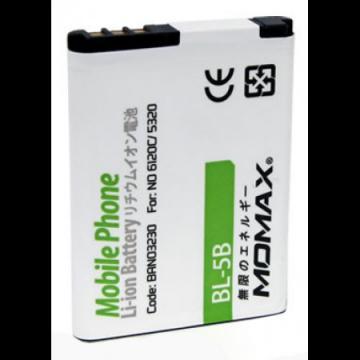 Acumulator Momax BL-5B pentru Nokia N80, 3230, BANO3230 - Pret | Preturi Acumulator Momax BL-5B pentru Nokia N80, 3230, BANO3230