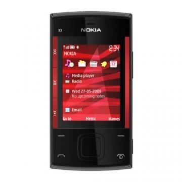 Telefon mobil Nokia X3 Black-Red, MOS - Pret | Preturi Telefon mobil Nokia X3 Black-Red, MOS