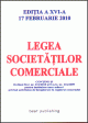 Legea societatilor comerciale - actualizata la 17 februarie 2010 - Pret | Preturi Legea societatilor comerciale - actualizata la 17 februarie 2010