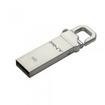 USB Flash Drive 16GB Hook Attache PNY metal housing - FDU16GBHOOK-EF - Pret | Preturi USB Flash Drive 16GB Hook Attache PNY metal housing - FDU16GBHOOK-EF