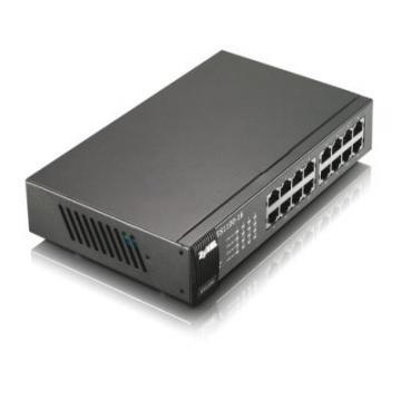 ZyXEL ES-1100-16 / 16 port 10/100 Unmanaged Desktop Switch - Pret | Preturi ZyXEL ES-1100-16 / 16 port 10/100 Unmanaged Desktop Switch