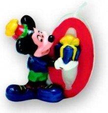 Lumanare de tort cifra 0 Mickey Mouse - Pret | Preturi Lumanare de tort cifra 0 Mickey Mouse