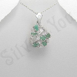 Silver4You.ro - Pandantiv argint smarald verde - Pret | Preturi Silver4You.ro - Pandantiv argint smarald verde