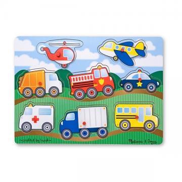 Melissa&amp;Doug - Puzzle lemn Vehicule - Pret | Preturi Melissa&amp;Doug - Puzzle lemn Vehicule