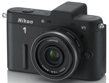 Aparat foto DSLR Nikon 1 V1 + kit 10mm f/2.8, 10.1Mpx, optic 2.7x, LCD 3", HDMI, acumulator reincarcabil, negru - Pret | Preturi Aparat foto DSLR Nikon 1 V1 + kit 10mm f/2.8, 10.1Mpx, optic 2.7x, LCD 3", HDMI, acumulator reincarcabil, negru