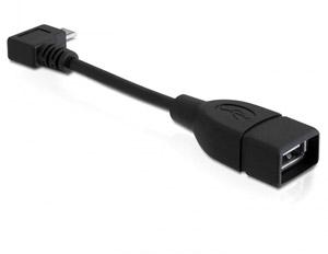 Cablu OTG USB 2.0 A la micro USB B in unghi M - T, Delock 83104 - Pret | Preturi Cablu OTG USB 2.0 A la micro USB B in unghi M - T, Delock 83104