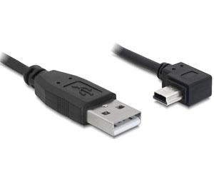 Cablu USB 2.0 A - mini 5PM angle 1M, Delock 82681 - Pret | Preturi Cablu USB 2.0 A - mini 5PM angle 1M, Delock 82681