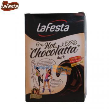 Ciocolata calda LaFesta Hot Chocolatta Dark 10plicuri X 25g - Pret | Preturi Ciocolata calda LaFesta Hot Chocolatta Dark 10plicuri X 25g