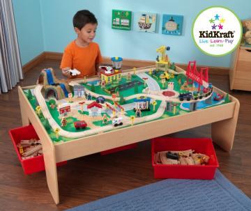 Kidkraft set de trenulete cu cascada si - Pret | Preturi Kidkraft set de trenulete cu cascada si