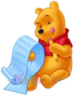 Pooh cu scrisoare - Pret | Preturi Pooh cu scrisoare