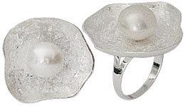 Zazaya Bijoux, Silver with pearl ring - Pret | Preturi Zazaya Bijoux, Silver with pearl ring