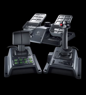 G940 Flight System, Force Feedback, Dual Throttle, Stainless Steel Treads Rudder pedals with toe brakes, Advanced throttle-base buttons, Adjustable Resistance Control, 2.4 m cable connector , USB, 942-000016 - Pret | Preturi G940 Flight System, Force Feedback, Dual Throttle, Stainless Steel Treads Rudder pedals with toe brakes, Advanced throttle-base buttons, Adjustable Resistance Control, 2.4 m cable connector , USB, 942-000016