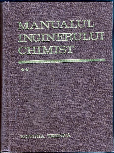 Manualul inginerului chimist, vol 2 - Pret | Preturi Manualul inginerului chimist, vol 2