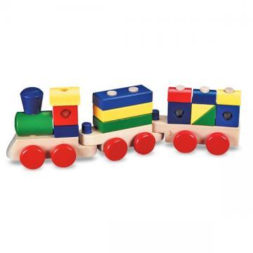 Melissa&amp;Doug - Trenulet din lemn de stivuit - Pret | Preturi Melissa&amp;Doug - Trenulet din lemn de stivuit