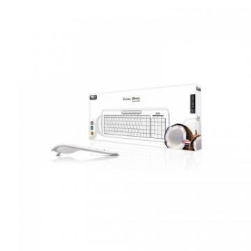 Sweex Keyboard USB Cocos White, US QWERTY, Multimedia - Pret | Preturi Sweex Keyboard USB Cocos White, US QWERTY, Multimedia