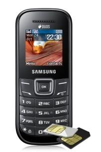 Telefon mobil Samsung E1202 Dual Sim Black, 60118 - Pret | Preturi Telefon mobil Samsung E1202 Dual Sim Black, 60118