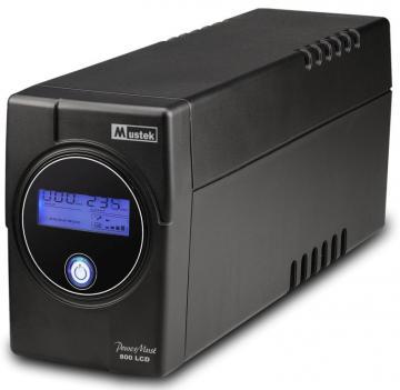 UPS MUSTEK PowerMust 800 LCD - 800VA/480W, 3 x IEC C13, RJ11/RJ45, modified sine wave - Pret | Preturi UPS MUSTEK PowerMust 800 LCD - 800VA/480W, 3 x IEC C13, RJ11/RJ45, modified sine wave