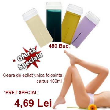 Ceara de epilat, cartus 100 ml -  Pachet 480 Bucati - Pret | Preturi Ceara de epilat, cartus 100 ml -  Pachet 480 Bucati