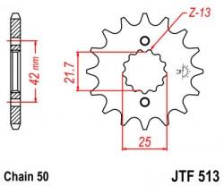 JTF513 - pinion JT Sprockets, 530, 17 dinti - Pret | Preturi JTF513 - pinion JT Sprockets, 530, 17 dinti